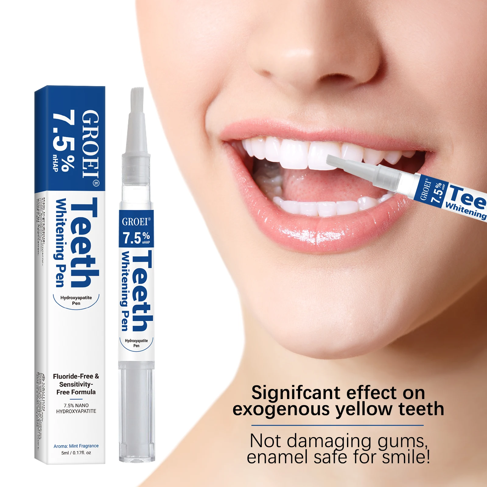 Teeth Whitening Near Me - ヒドロキシアパタイト歯のホワイトニングペンまばゆい白いステインリムーバージェルペン口腔健康クリーニング明るく笑顔歯の衛生ケア