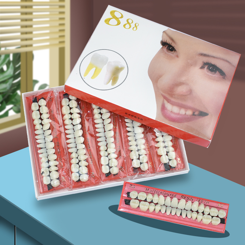 28 歯歯科用樹脂義歯セット 3D シェードガイドカラーコン - Teeth Whitening Kit のレビューと価格